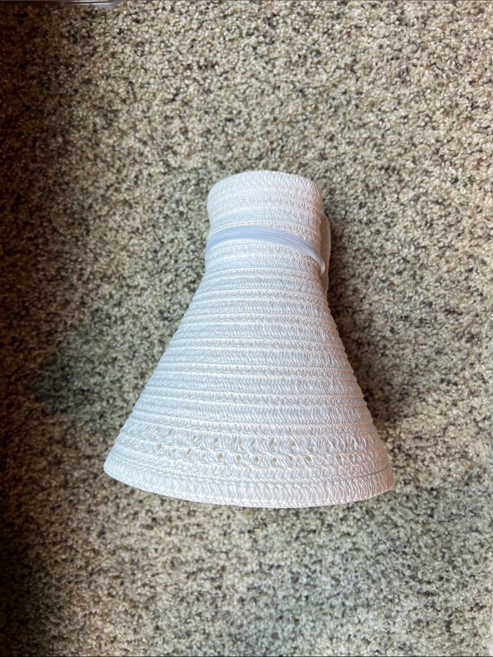 Shade & Shore White Straw Visor